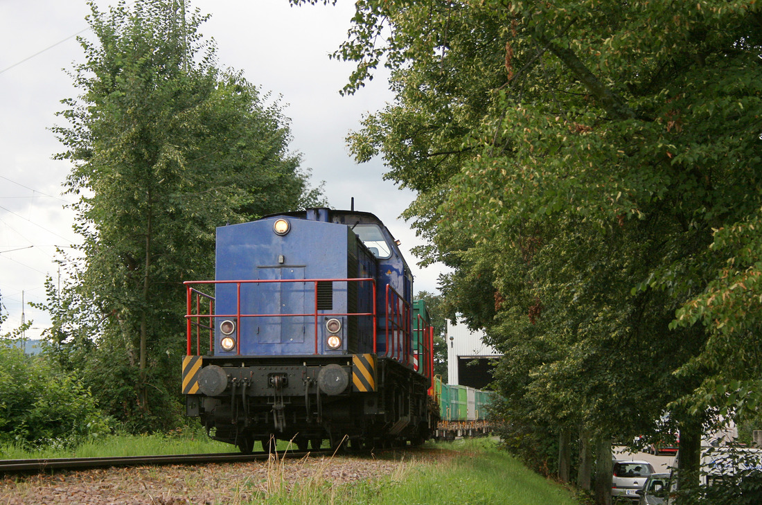 Rhenus Rail St. Ingbert Lok 101 (zum Aufnahmezeitpunkt als Wincanton firmierend) // Freiburg (Breisgau) // 12. August 2010