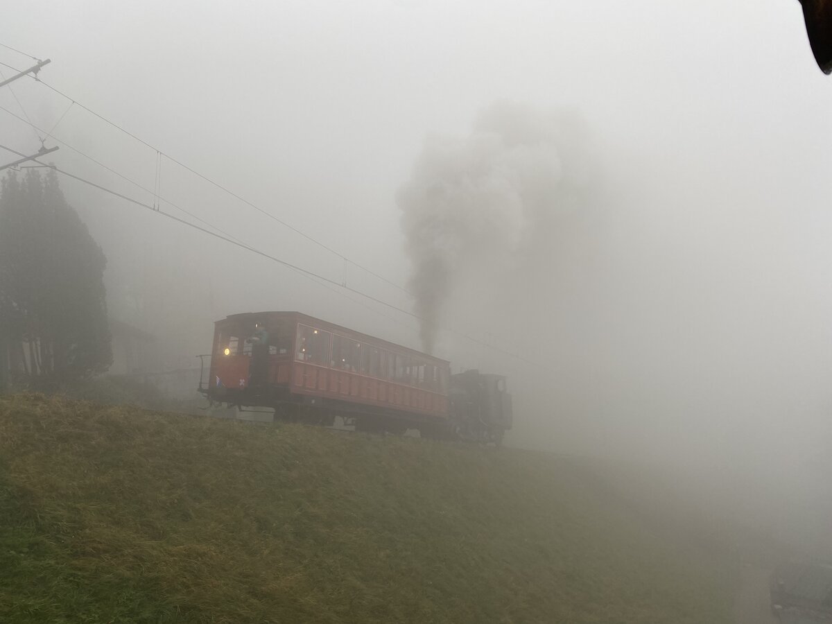 Rig Dampf im Nebel bei Vitznau Mittlerschwanden