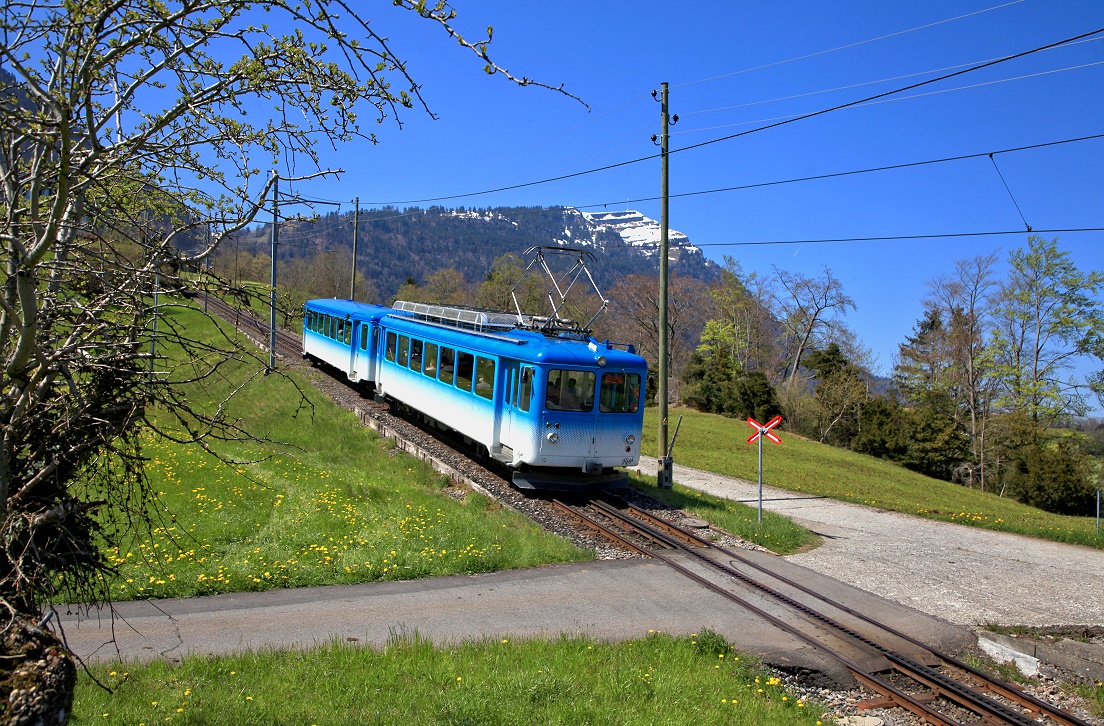 Rigibahnen 12 + 22, Arth Goldau, 147, 24.04.2021.