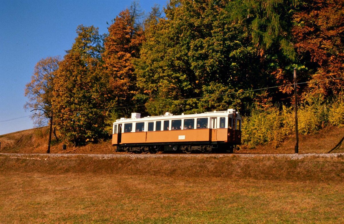 Rittner Bahn im Herbst 1985.