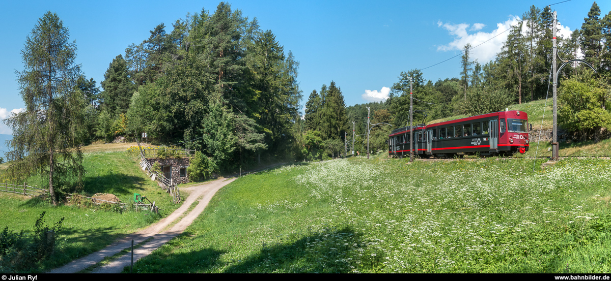 Rittnerbahn ex Trogenerbahn BDe 4/8 24 am 27. Juli 2018 zwischen Wolfsgruben und Lichtenstern.