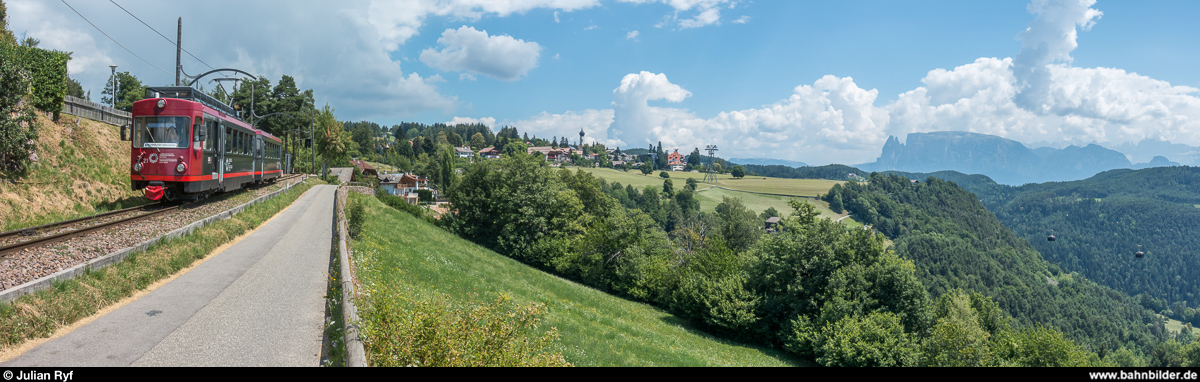 Rittnerbahn ex Trogenerbahn BDe 4/8 21 am 27. Juli 2018 kurz vor Maria Himmelfahrt.