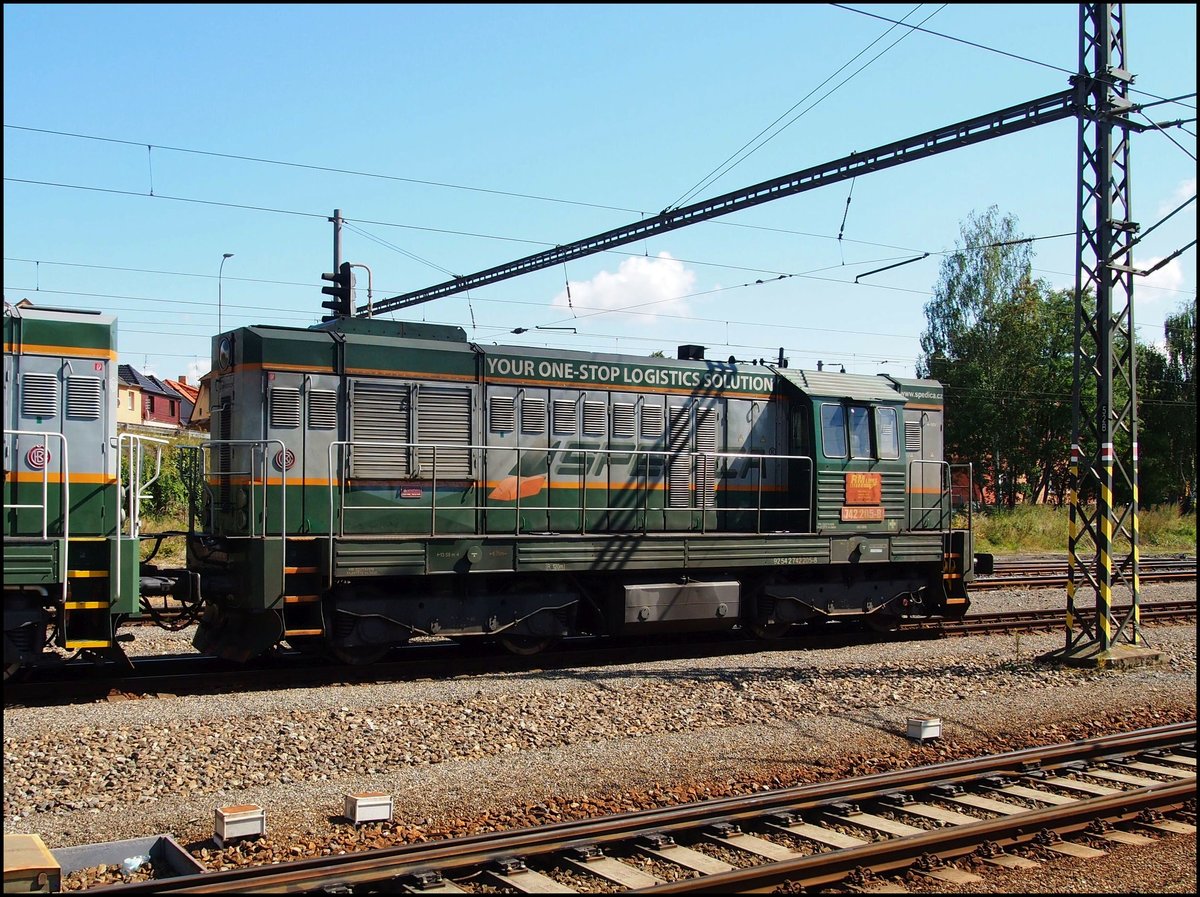 RM LINES a.s.Sokolov 742 205-8 im Bahnhof Tábor am 5. 9. 2020