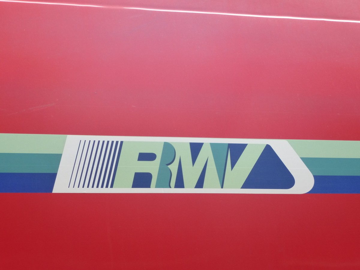 RMV-Aufschrift an einem  Hamster  am 23.08.2013.
