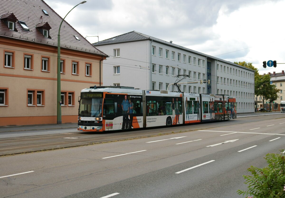 RNV AEG GT6N Wagen 5631 am 20.08.21 in Ludwigshafen