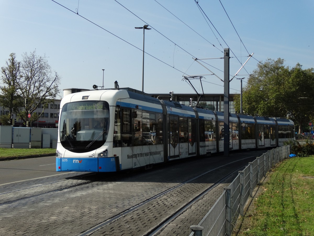 RNV Bombardier Variobahn 3275 (ex HSB) am 02.10.14 in Heidelberg auf der 24
