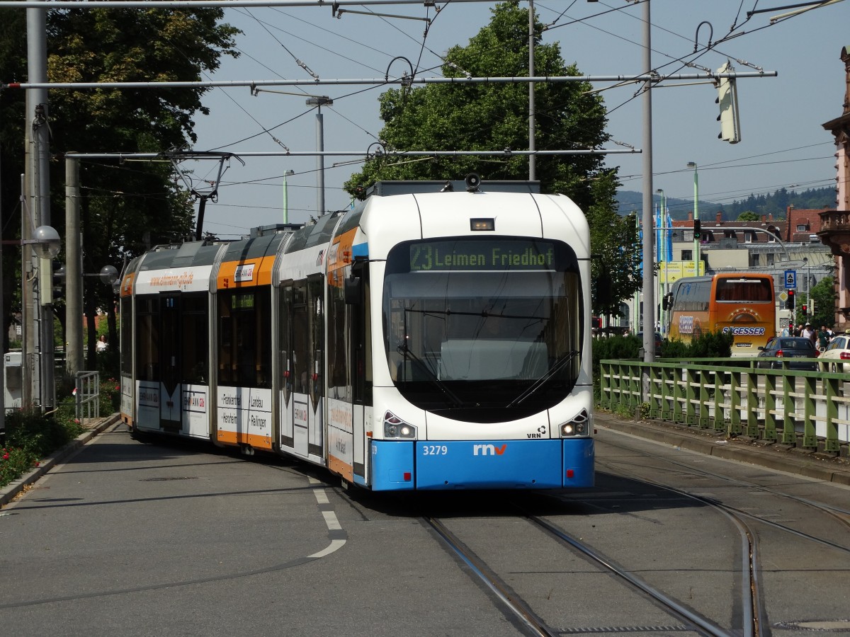 RNV Bombardier Variobahn 3279 (RNV8) am 03.07.15 in Heidelberg 