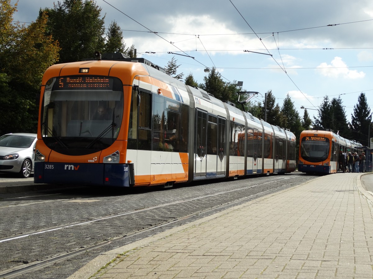 RNV Bombardier Variobahn 3285 am 27.09.14 in Heidelberg 