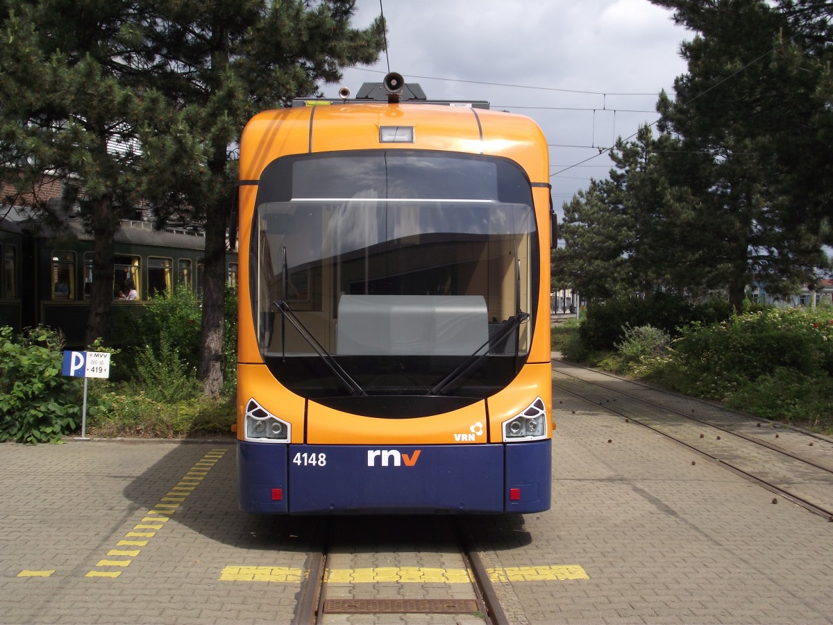 RNV Bombardier Variobahn 4148 am 15.05.11 in Mannheim Käfertal im Rahmen einer Sonderfahrt 