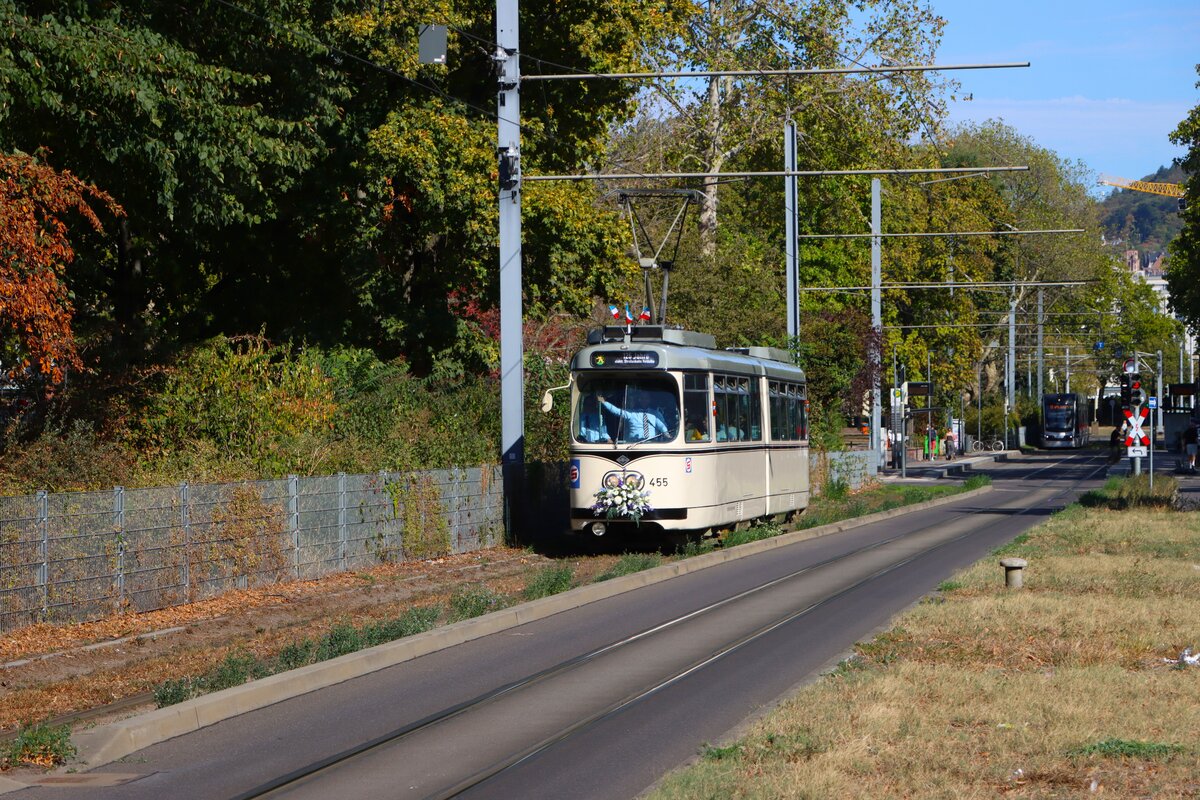 RNV D�wag GT6 Typ Mannheim Wagen 455 am 27.09.26 in Heidelberg 