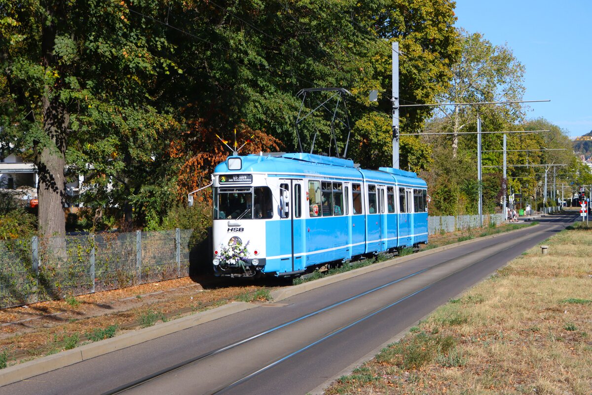 RNV D�wag GT8 204 am 27.09.26 in Heidelberg 