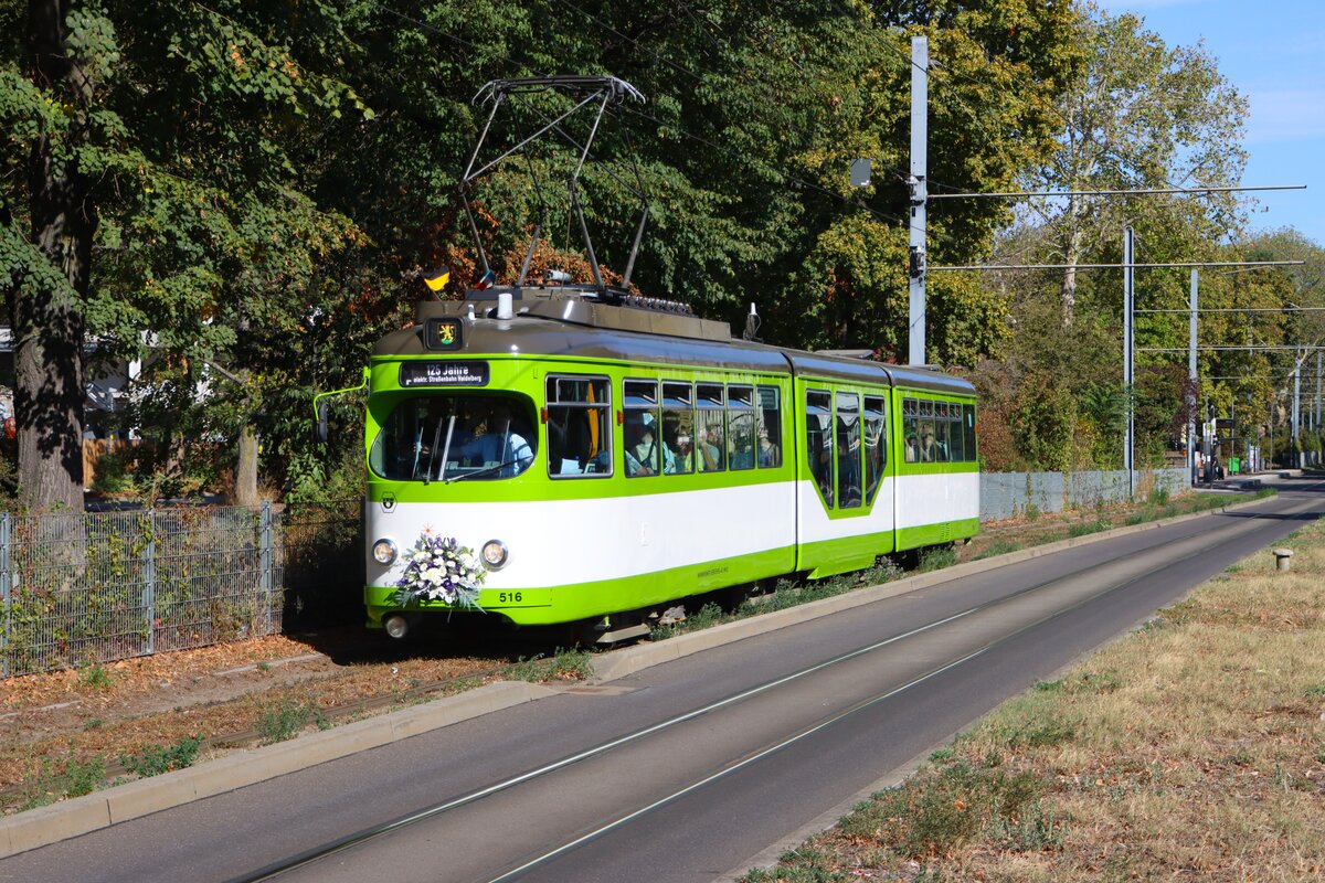 RNV D�wag GT8 516 am 27.09.26 in Heidelberg 