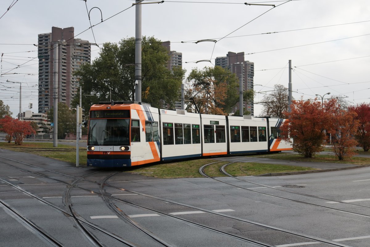 RNV GT6N Wagen 5628 am 17.10.20 in Mannheim