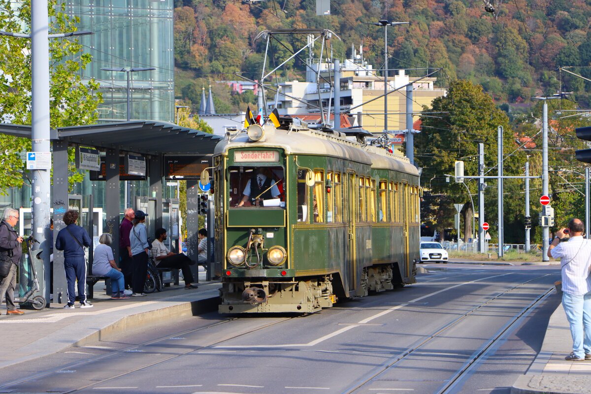 RNV OEG Salonwagen am 27.09.26 in Heidelberg 