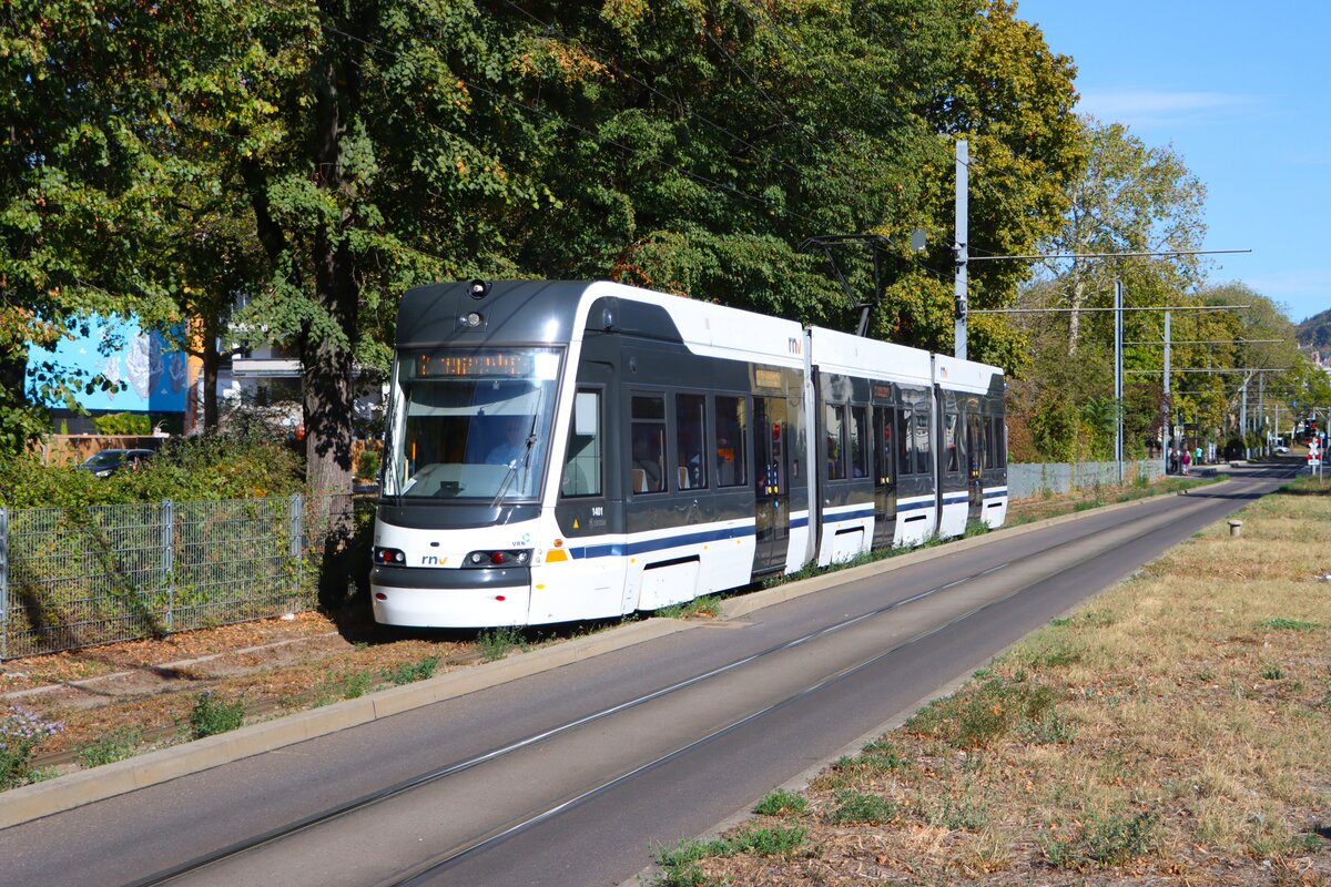 RNV Skoda Rhein Neckar Tram 1406 am 27.09.26 in Heidelberg 
