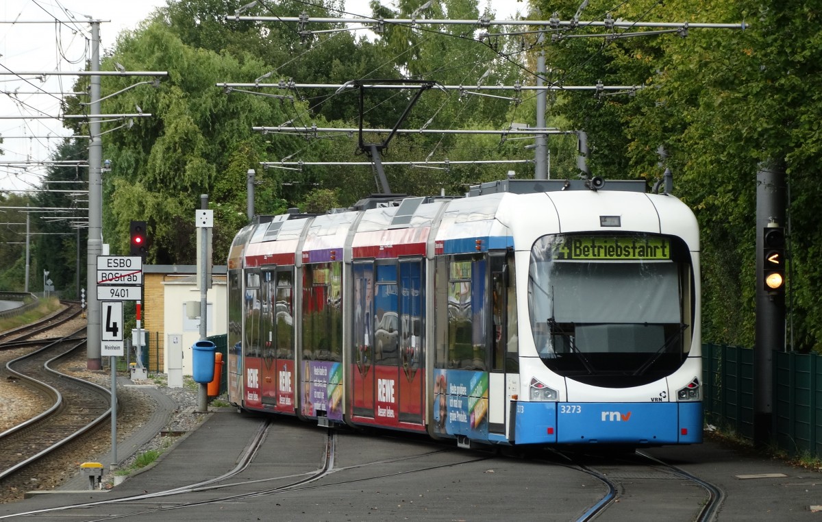 RNV Variobahn 3273 (ex HSB) am 27.09.14 in Heidelberg