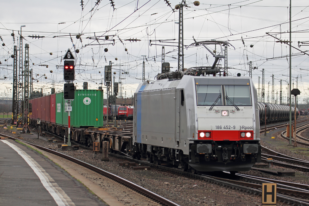RP 186 452-9 in Mainz-Bischofsheim 13.3.2018