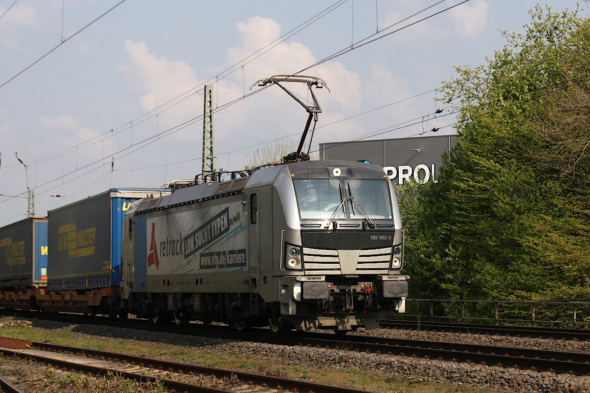 Rpool 193 992-5 auf der Hamm-Osterfelder Strecke in Datteln am 20.04.2021