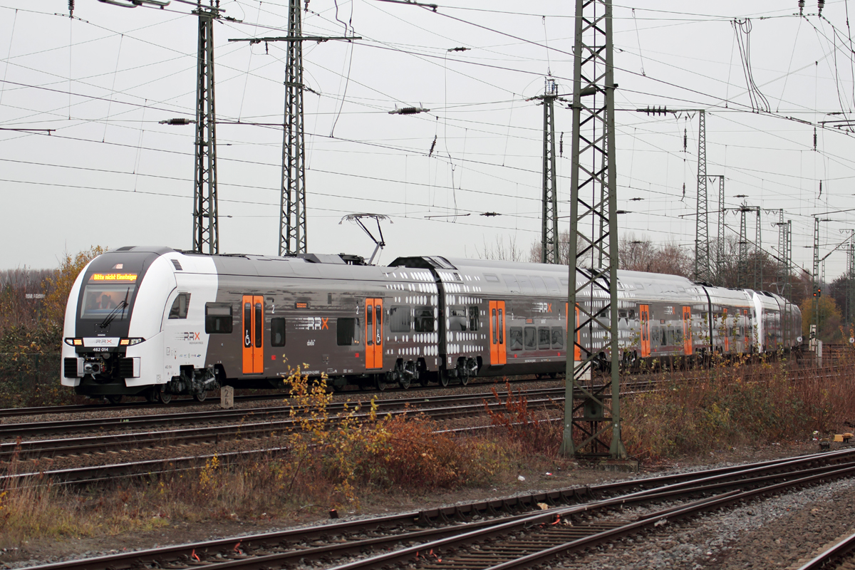 RRX 462 014 mit einer weiteren RRX Einheit auf Testfahrt in Hamm(Westfl.) 29.11.2018