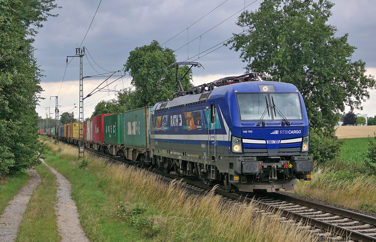 RTB CARGO Lokomotive 193 793 am 07.07.2020 in Boisheim.