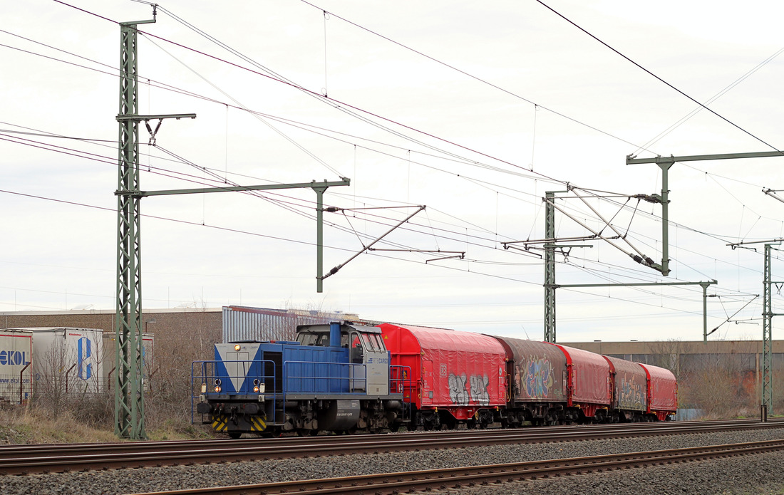 RTB Cargo V107 // Kerpen-Sindorf (Gleisanschluss Siepe) // 12. März 2019