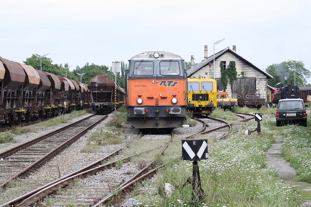 RTS 2143 005-4 am 19.August 2014 in Mistelbach Landesbahn.