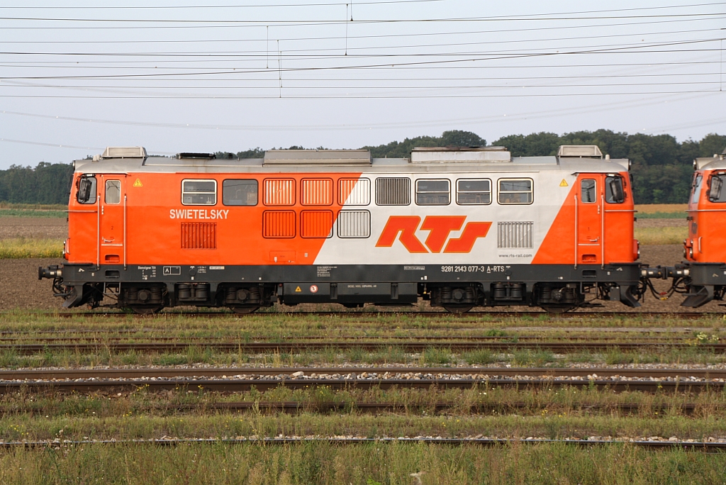 RTS 2143 077-3 am 16.September 2016 in Gramatneusiedl.