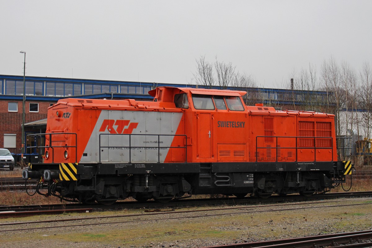 RTS 293.003 am 27.2.14 defekt abgestellt in Duisburg-Entenfang.