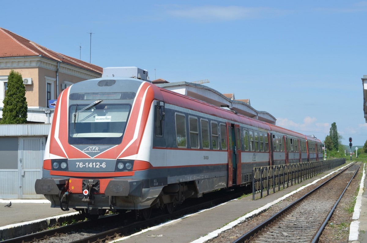 Rumnien CFR 76-1412-6 ex DB VT 614 in Sibiu/Hermannstadt 10.05.2015