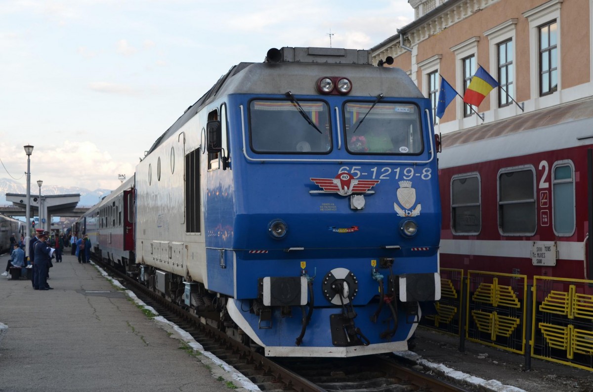 Rumnien Geschmckte CFR 65-1219-8 in Sibiu/Hermannstadt 10.05.2015