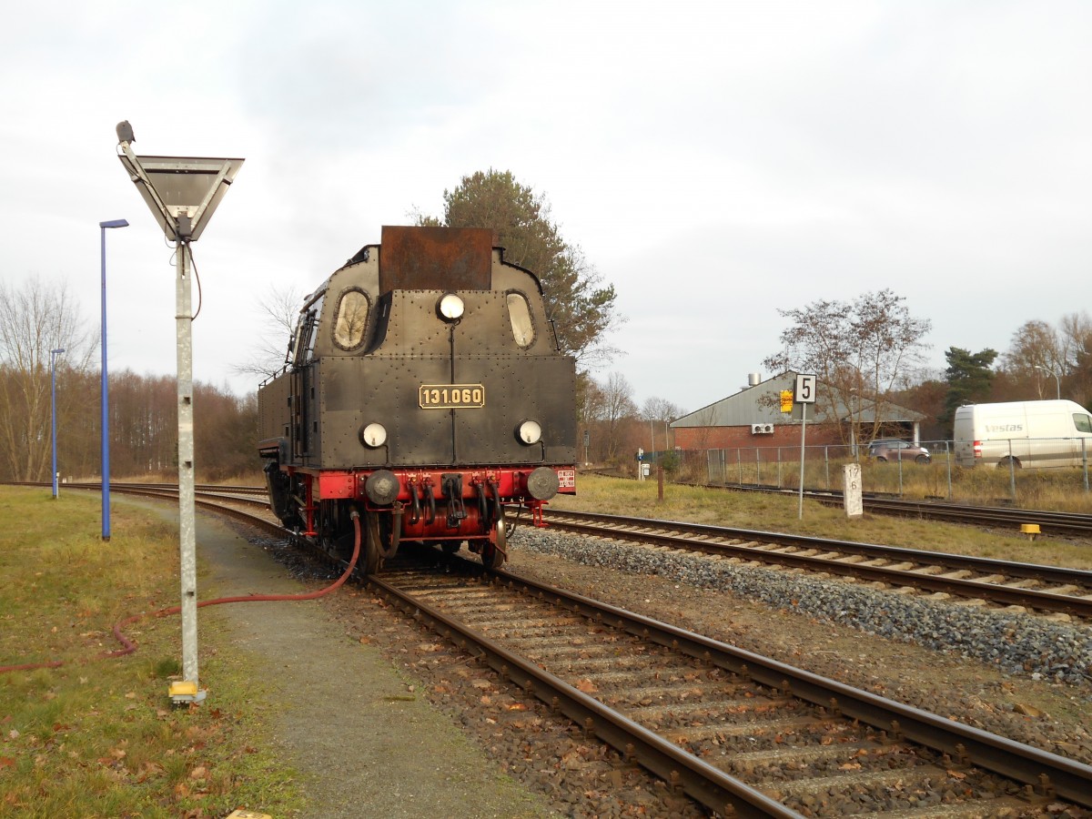 rumänischen Dampflok 131.060 am Ra 11 im Bf Basdorf 05.12.2015