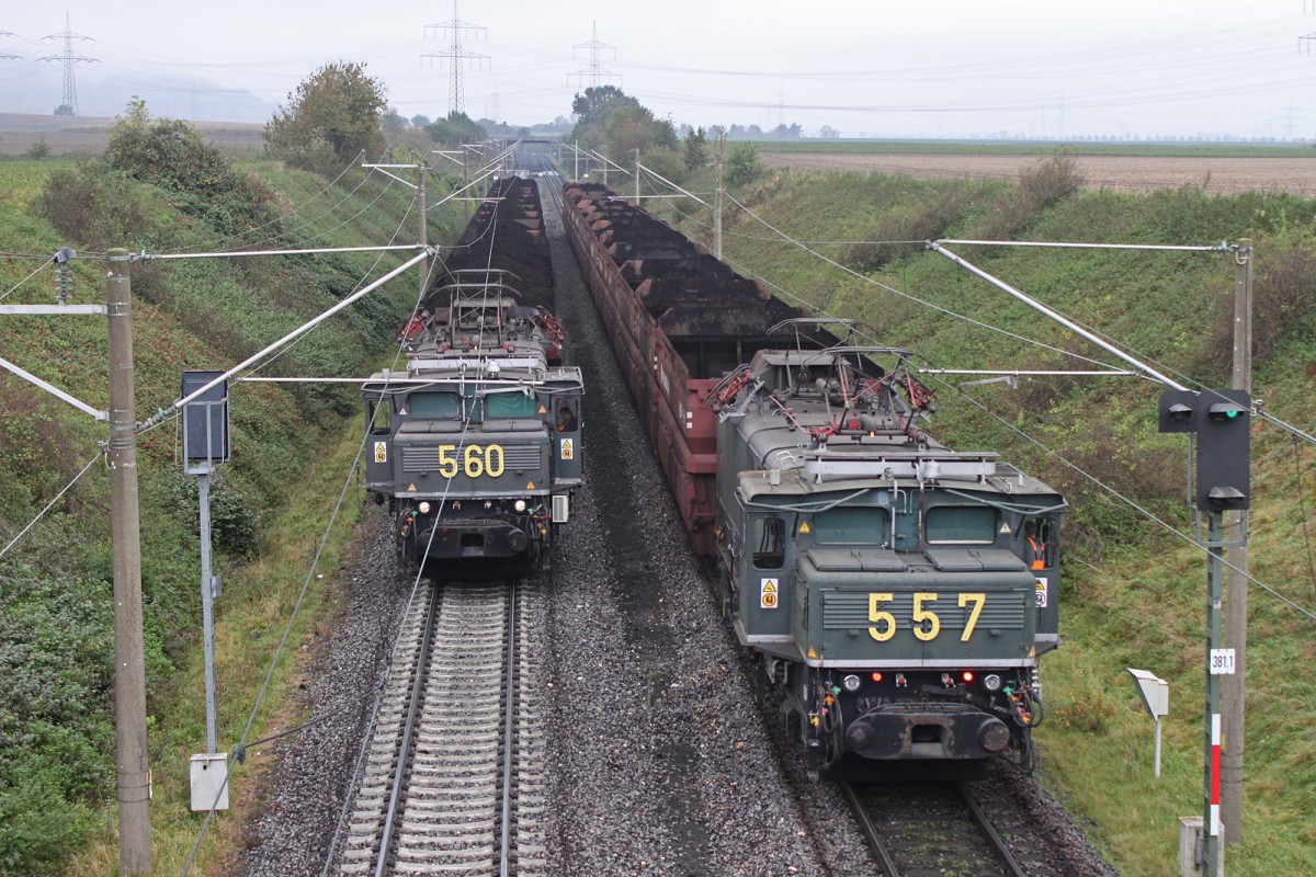 RWE 557 und RWE 560 am 25.10.14 bei Neurath.