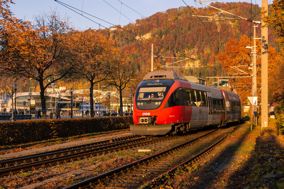 S-Bahn 4024 126-7 in Bregenz. 11.11.18