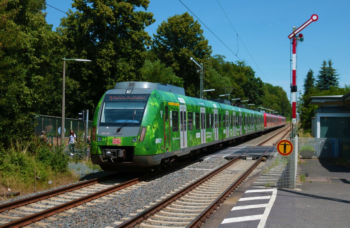 S-Bahn Rhein Main ET 430 145-3 am 17.06.22 in Eddersheim 