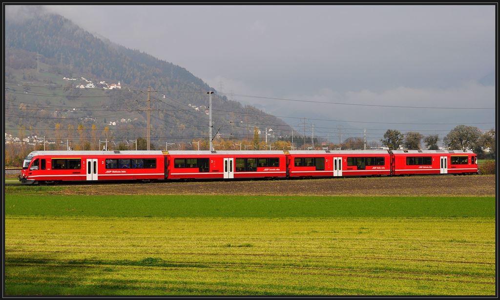 S1 1515 ABe 4/16 3103 zwischen Igis und Zizers. (15.11.2013)