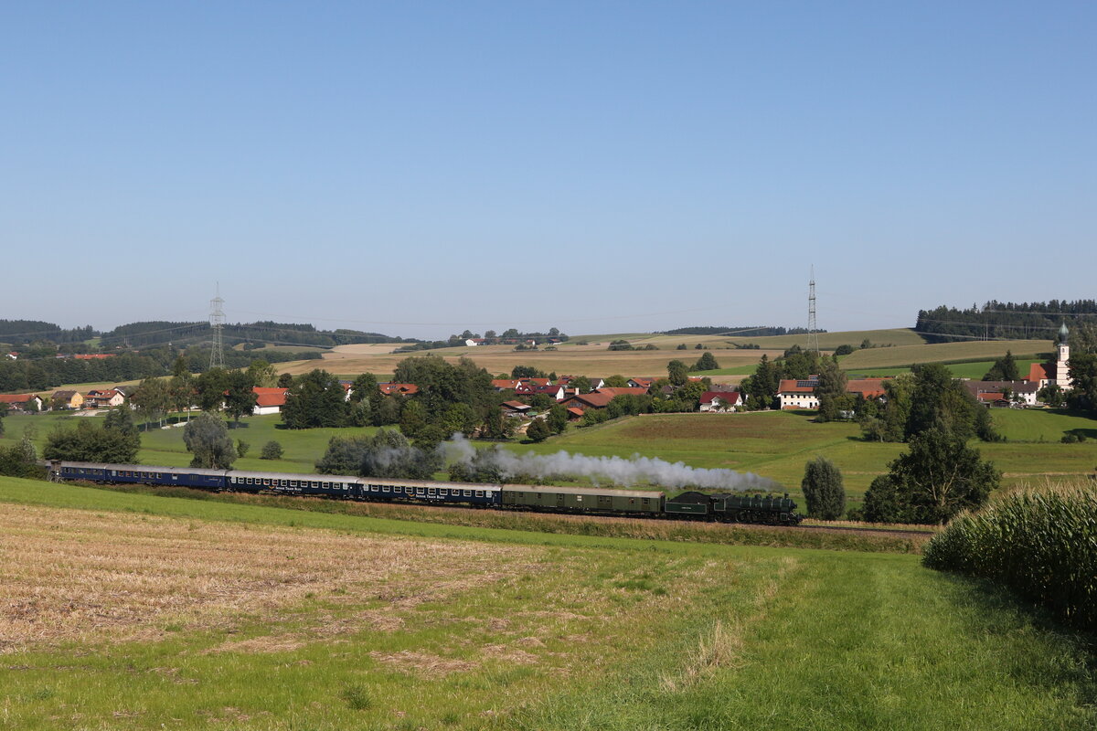 S3/6 3673 am 3. September 2021 bei Thann-Matzbach auf der Strecke München-Mühldorf.