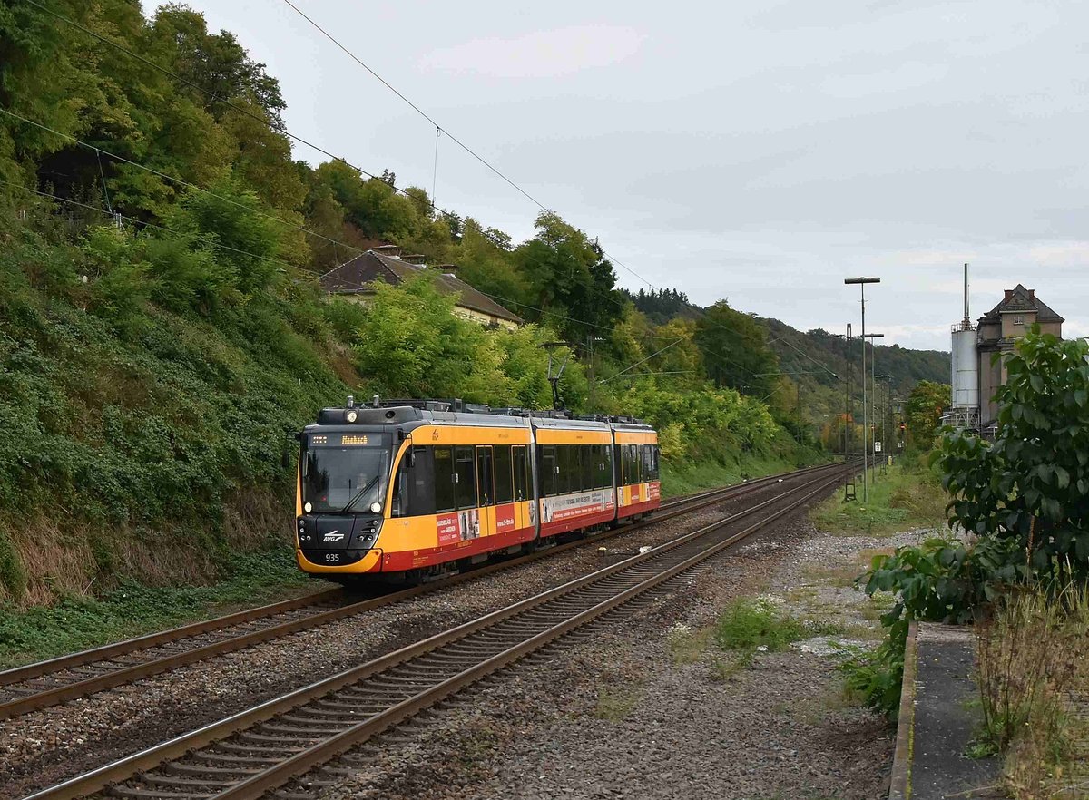 S41 in Neckarzimmern auf ihrem Weg nach Mosbach. 7.10.2017