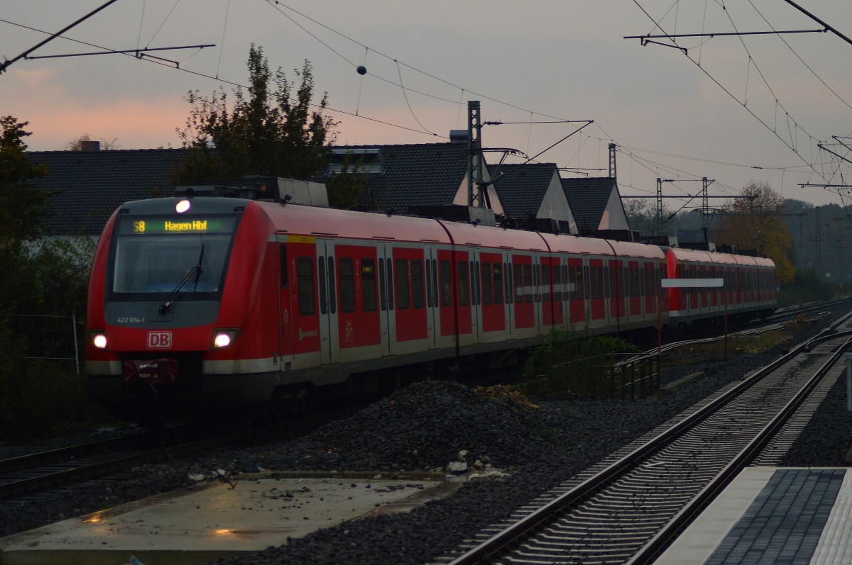 S8 nach Hagen Hbf in Kleinenbroich. 5.11.2014