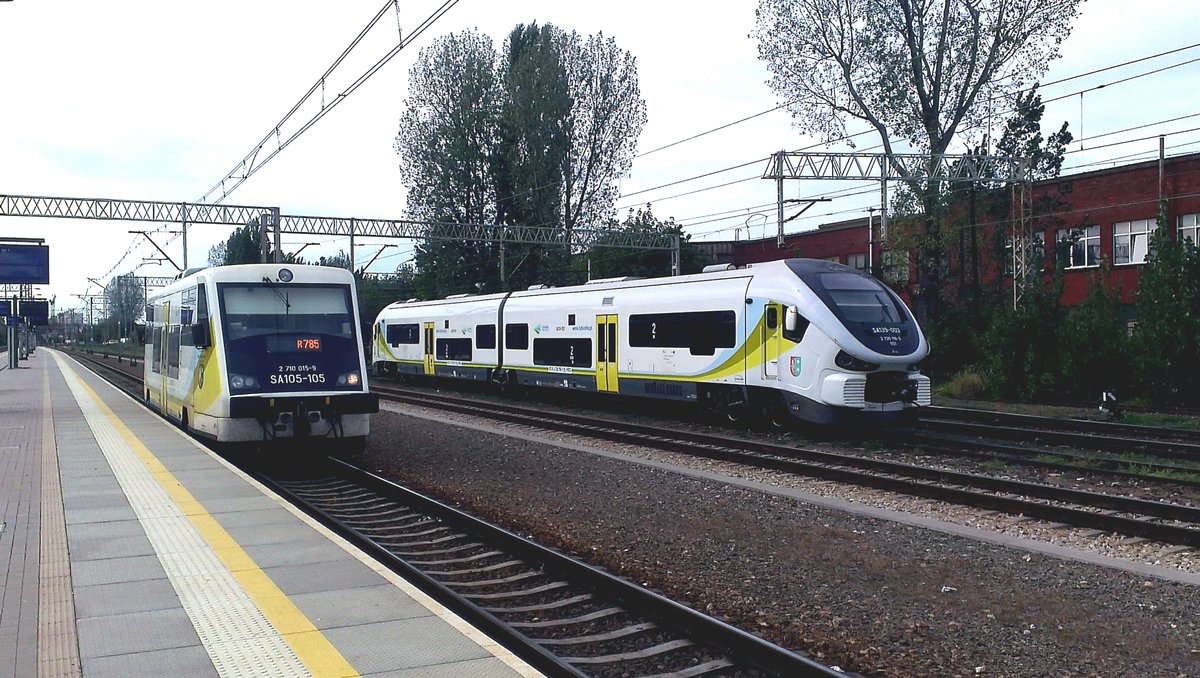 SA105-105 & SA139-003 in Bahnhof Zielona Gora, 15.09.2019
