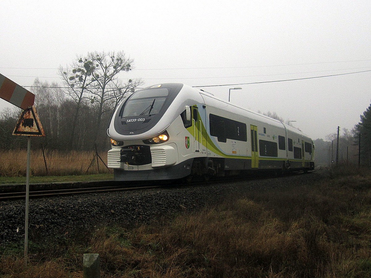SA139-003 mit R Zielona Gora - Gorzow Wielkopolski, 10.12.2013