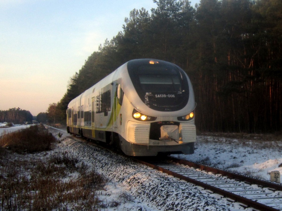 SA139-006 mit R Gorzow Wielkopolski - Zielona Gora, 23.01.2014
