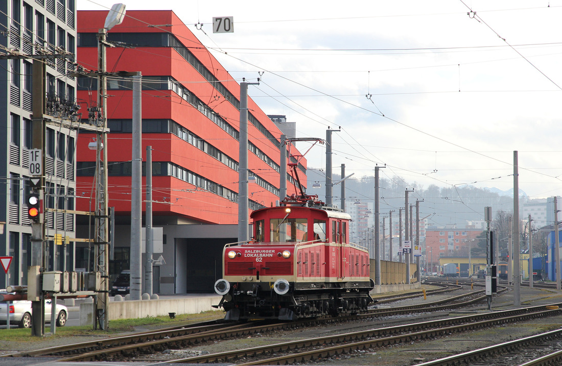 Salzburger Lokalbahn Lok 62 // Salzburg-Itzling // 27. Dezember 2017