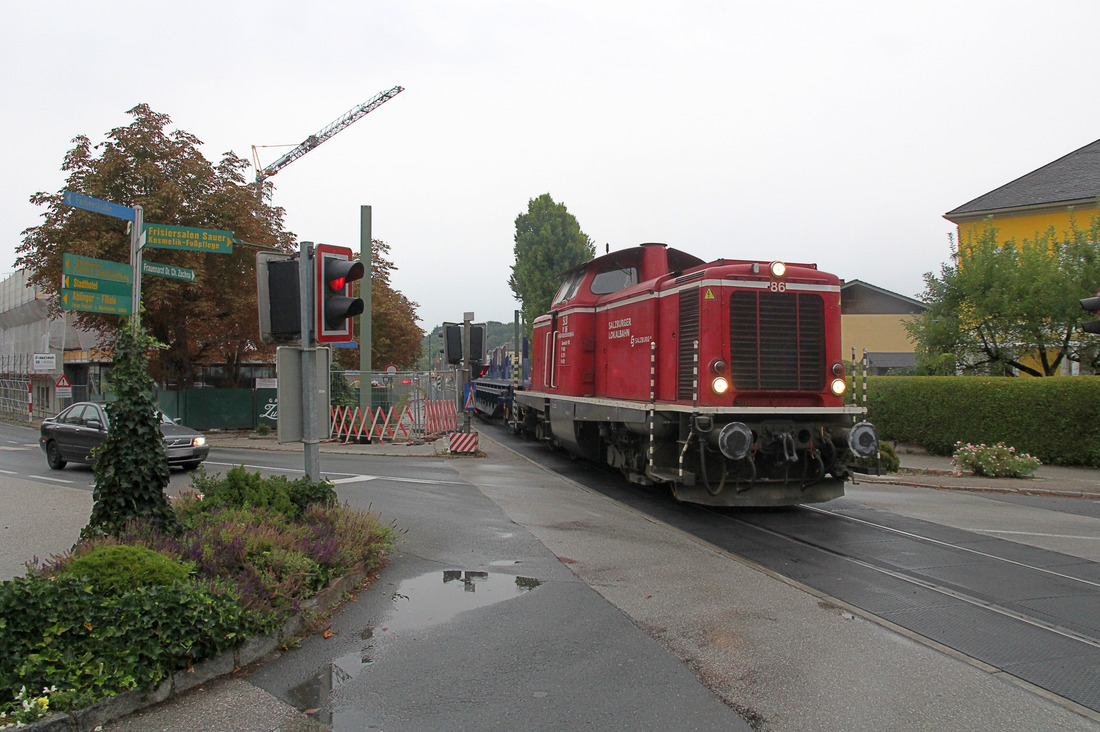 Salzburger Lokalbahn V 86 // Bahnhof Oberndorf bei Salzburg // 20. August 2022
