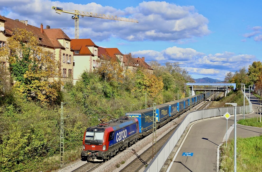 SBB 193 052, Freiburg Stühlinger, 30.10.2025.
