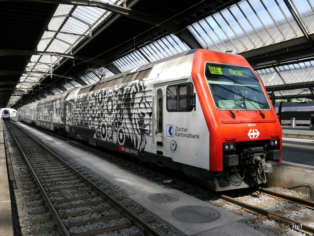 SBB - 450 016-1 im HB Zürich als RE nach Aarau am 17.05.2014