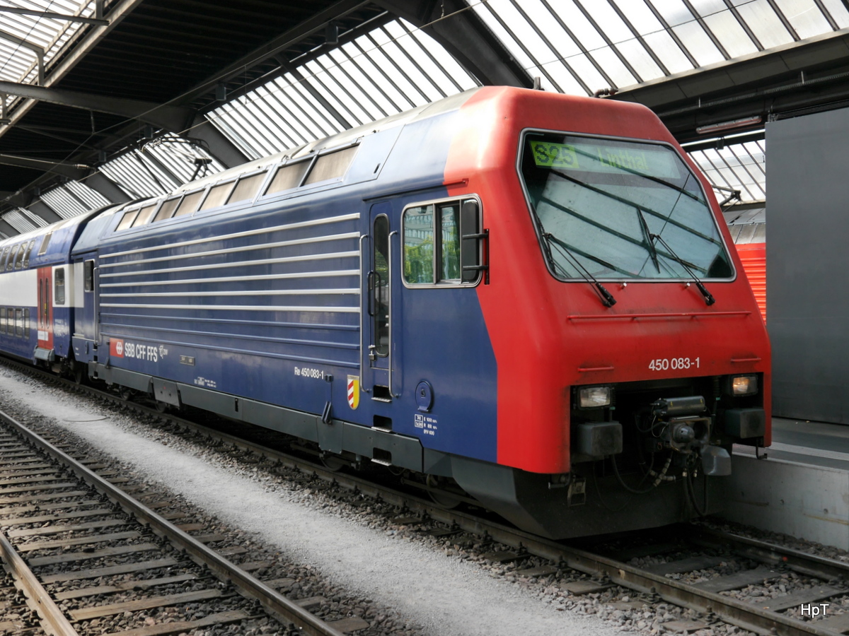 SBB - 450 083-1 im HB Zürich am 11.07.2015