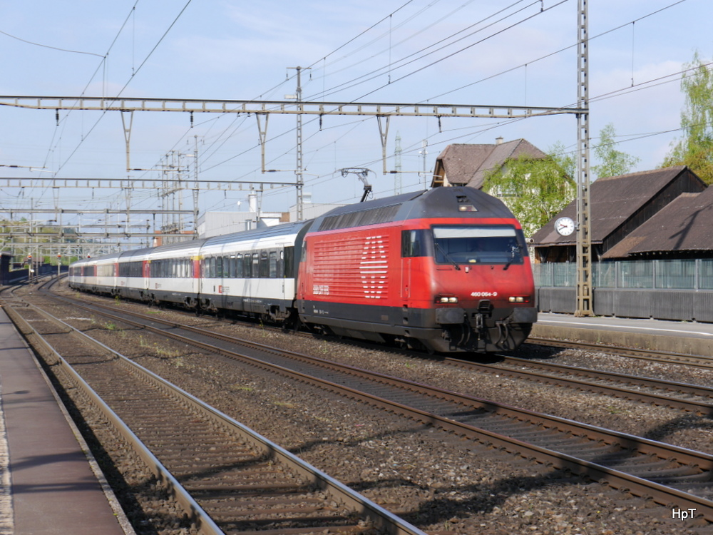 SBB - 460 064-9 mit IR in Rupperswil am 20.04.2014