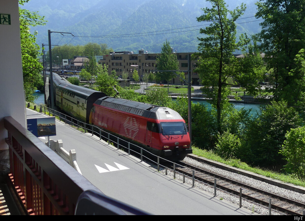 SBB - 460 069-8 mit IR unterwegs in Interlaken am 14.05.2022