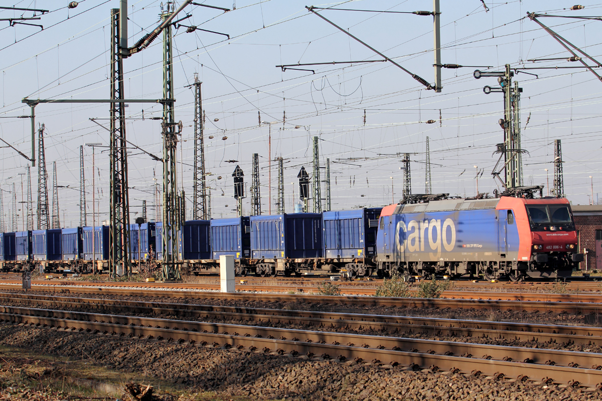 SBB Cargo 482 006-4 in Oberhausen-West 22.2.2018