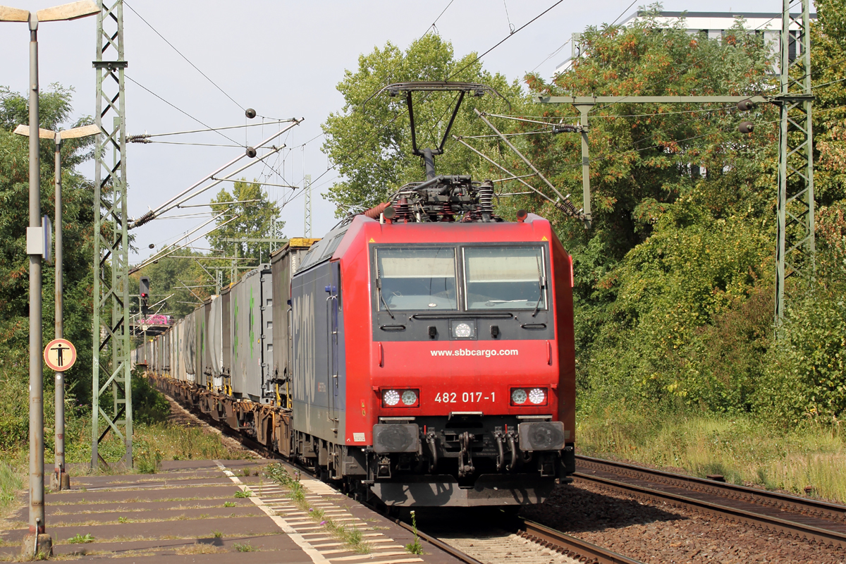 SBB Cargo 482 017-1 in Bonn-Oberkassel 28.8.2018